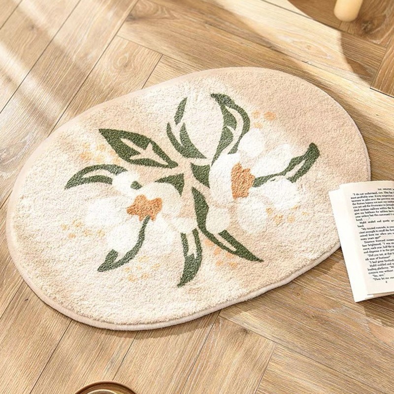 Bathroom Water Absorption Mat Bathroom Entrance Anti-Slip Mat Bedroom Carpet Household Kitchen Door Foot Pad Entrance Door Mat 