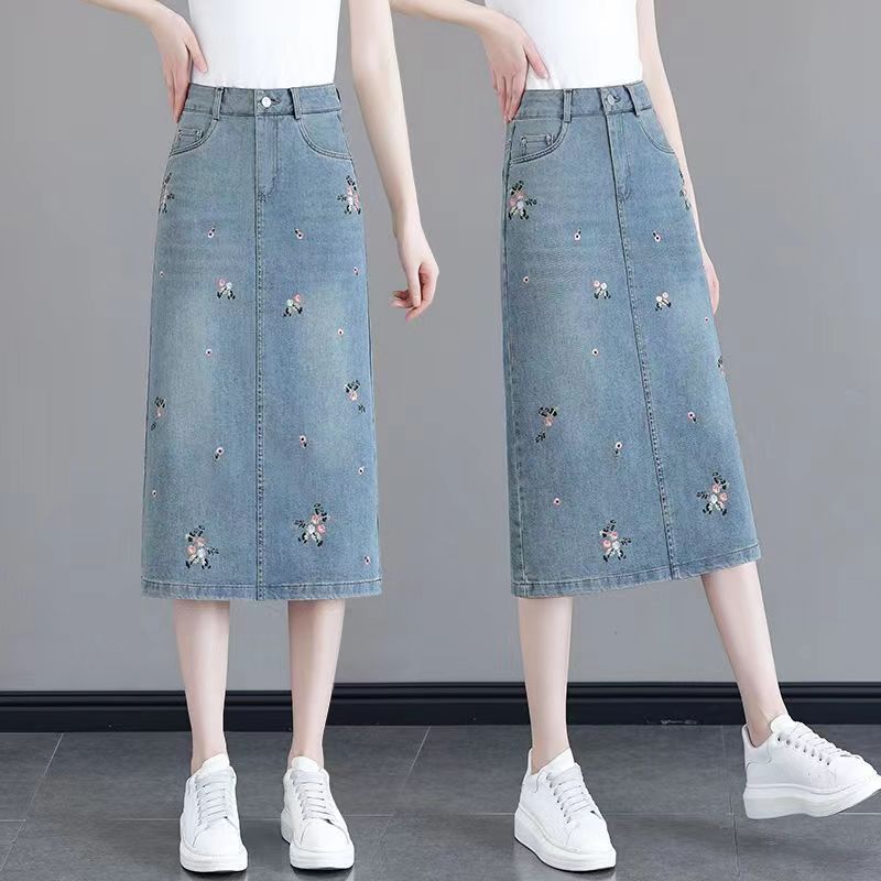 Summer denim skirt