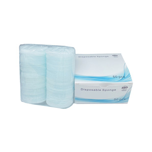 Root canal cleaning table round small Sponge piece expanding needle cleaning table Sponge Disposable Sponge