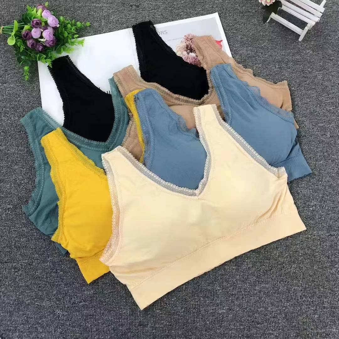 Nuevo chaleco sin costuras de alta elasticidad de alta calidad de dama sin anillo de acero bra de yoga ropa interior deportiva mujer al por mayor