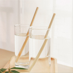 Reusable bamboo straws, natural and eco-friendly, for yogurt and pearl milk tea, biodegradable bamboo straws