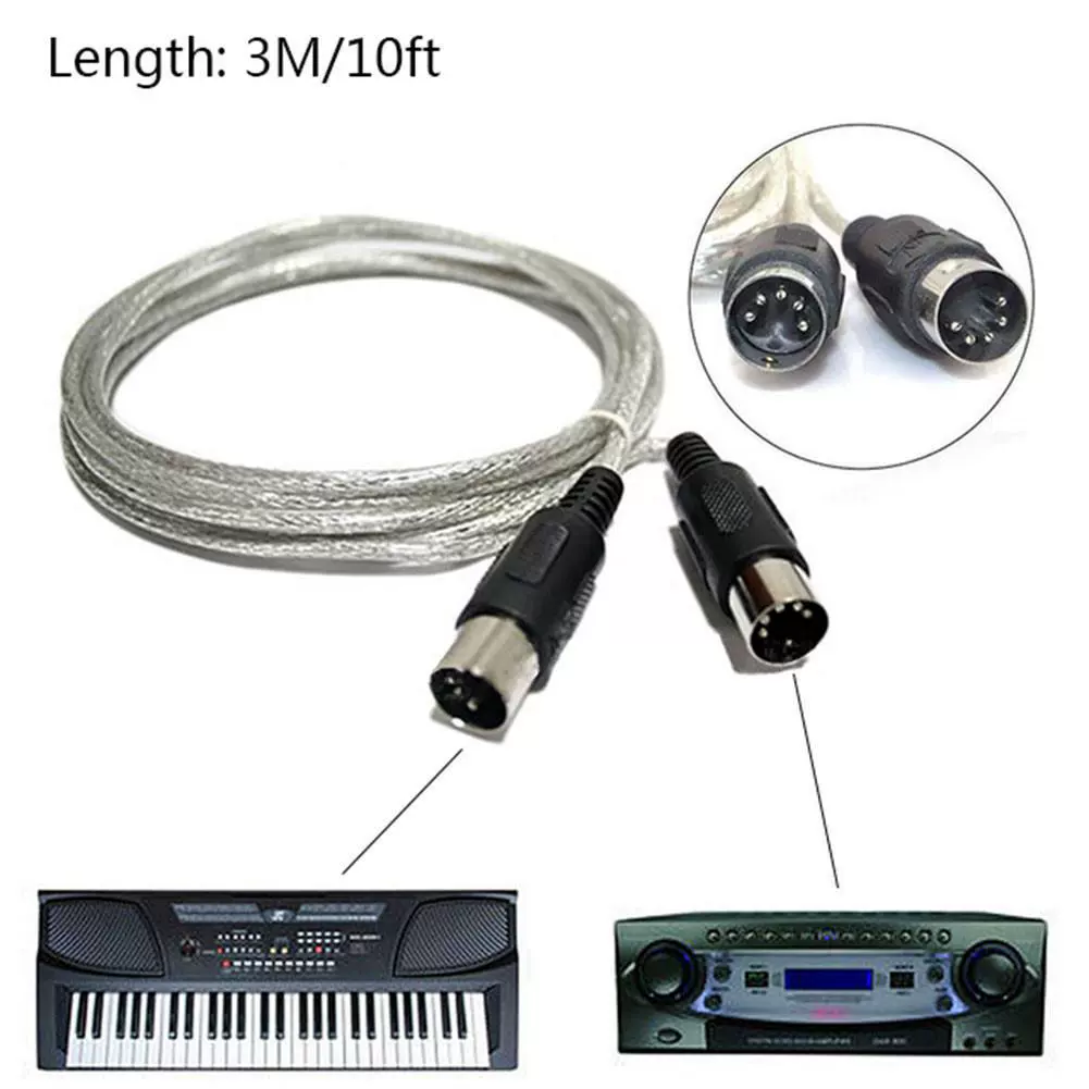 MIDI-удлинитель MIDI линии 5-игольный внешняя клавиатура пианино линия 3 м