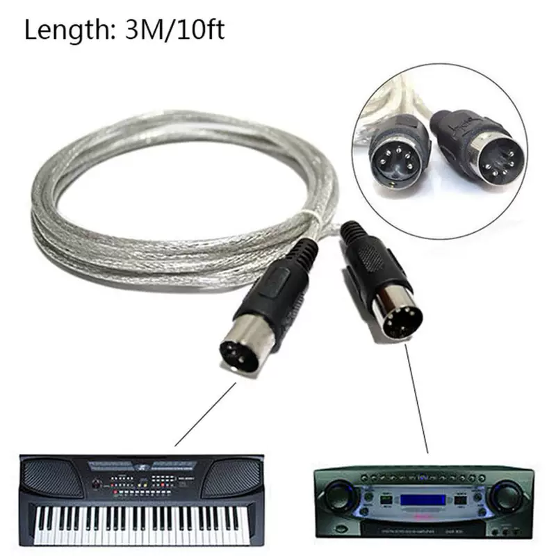 MIDI-удлинитель MIDI линии 5-игольный внешняя клавиатура пианино линия 3 м