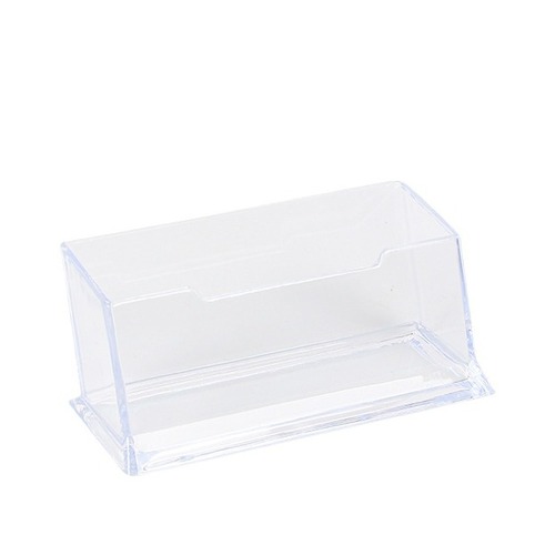 Office supplies plastic business card box creative transparent acrylic desktop storage card box business card holder stationery wholesale
