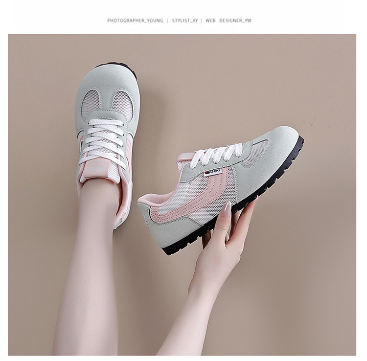 Hong Kong-style German Training Trendy On Instagram, 2026 Summer New Model, Mesh Sports Casual Shoes, Women's White_vogvips.com