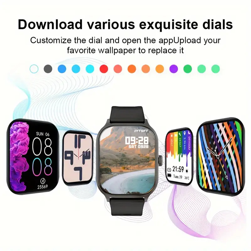 TEMU Duoduo Cross-border X8 inteligente reloj de moda impermeable 2.01 pantalla grande llamada Bluetooth presión arterial verdadera oxígeno en sangre