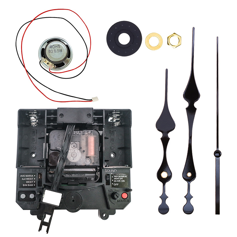 Sol marca Ximin templo 4 tipos de música hora temporizador integrado 300g swing reloj movimiento DIY reloj Accesorios