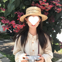z高品质~拉菲镂空平顶帽子女新款夏季礼帽