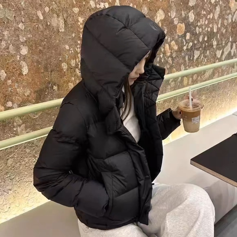 lulu同款原标Wunder Puff四格泡芙羽绒服白鸭绒连帽外套女高品质|undefined