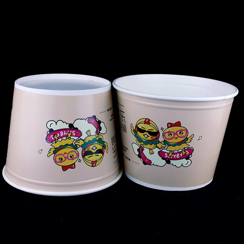 全家桶一次性纸桶85/150盎炸鸡外卖打包盒大小容量桶鸡翅多肉饭桶