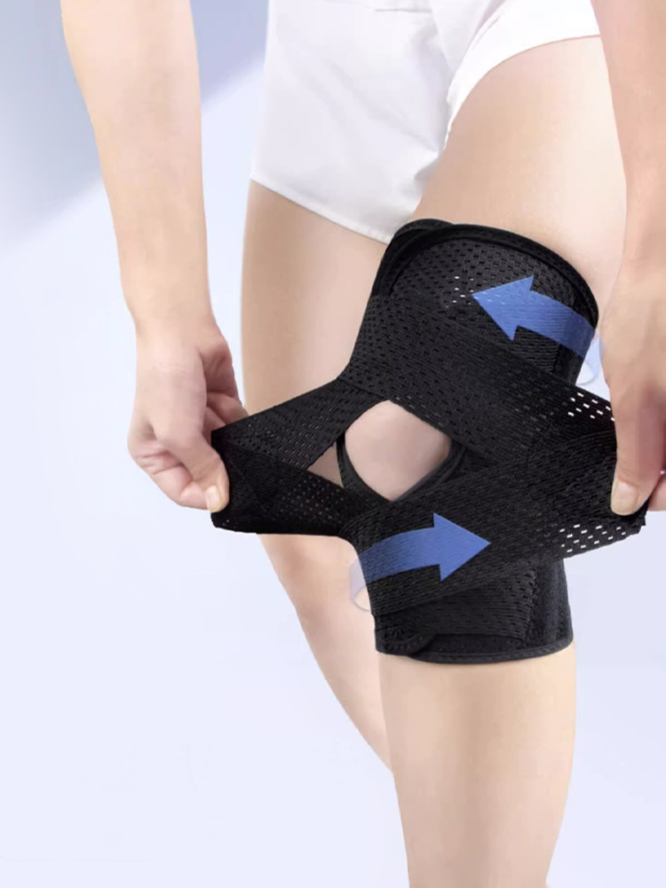 日本ブランド男女兼用バスケットボールプロスポーツ膝サポーター半月板関節保護スリーブフィットネスバンド膝サポーター