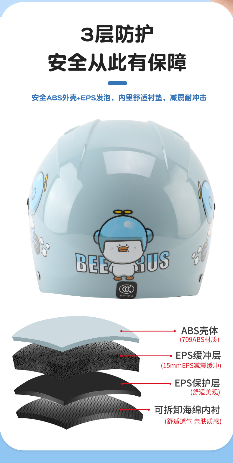 3C Certified Electric Vehicle Helmet Motorcycle Summer Half Helmet