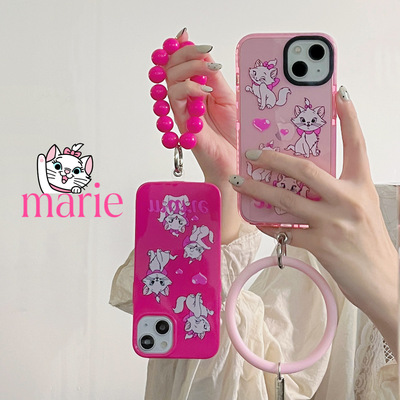 lovely Mary Cat apply Apple 13 Mobile phone shell iphone13promax new pattern 12 silica gel 14pro Female models