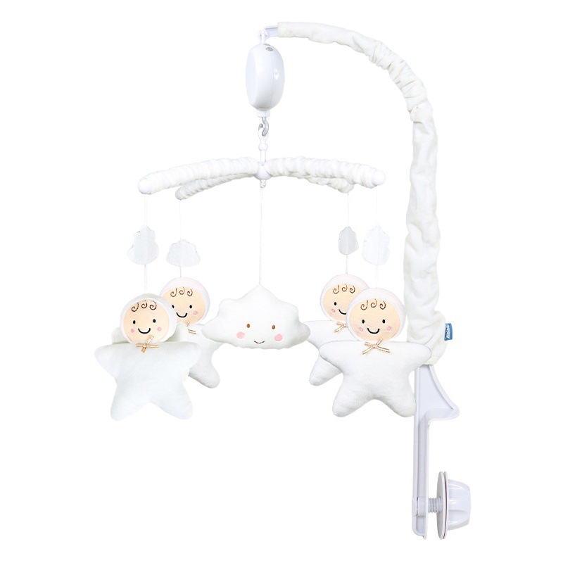 Recién nacido música cama Bell bebé colgando dormir de peluche colgante bebé giratorio anti-estrabismo sonajero