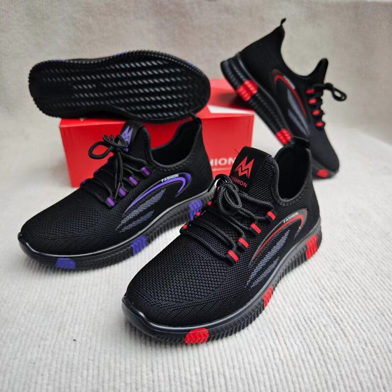 Summer and Autumn New Old Beijing Cloth Shoes Flying Woven Polyurethane Cool Bottom Plus Sponge Sports Casual Women's Shoes Lace-up Paint Women's Shoes