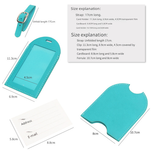 Push-pull luggage tag aircraft boarding pass hidden suitcase tag card holder double layer can be used for advertising LOGO words