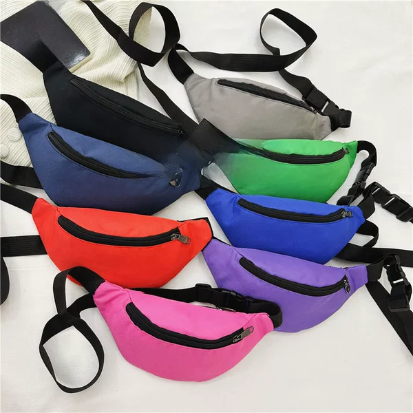 Outdoor Travel Waist Bag Women's Stall Cashier Crossbody Bag Large Capacity Leisure Sports Outdoor Portable Chest Bag Mobile Phone Bag