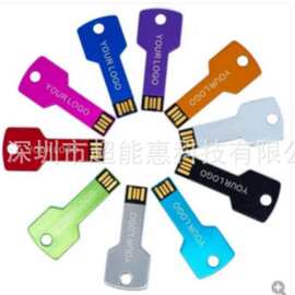 定制钥匙U盘跨境创意礼品U盘招投标展会U盘时尚金属U盘1g刻字印刷