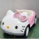 Children's electric car four-wheel car dual-drive children's toy car men's and women's KT cat swing baby charging remote control stroller