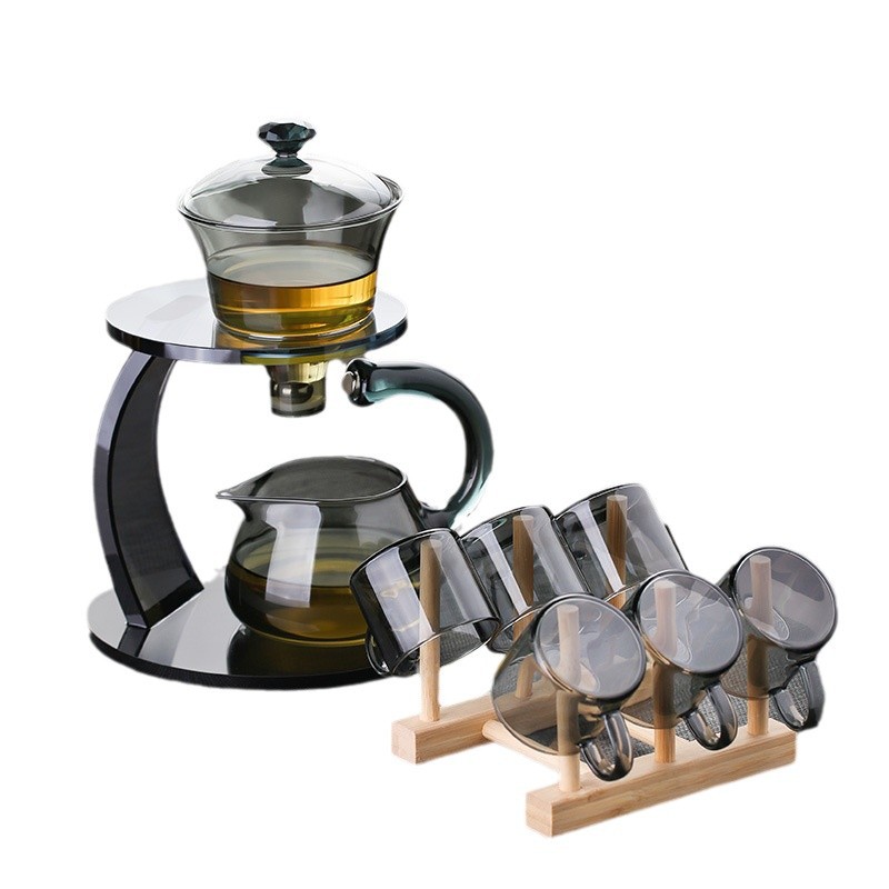 Taza de té de vidrio pequeña taza de vidrio con una taza de té Kung Fu pequeña 6 tazas de té para beber taza de vidrio resistente al calor image 6