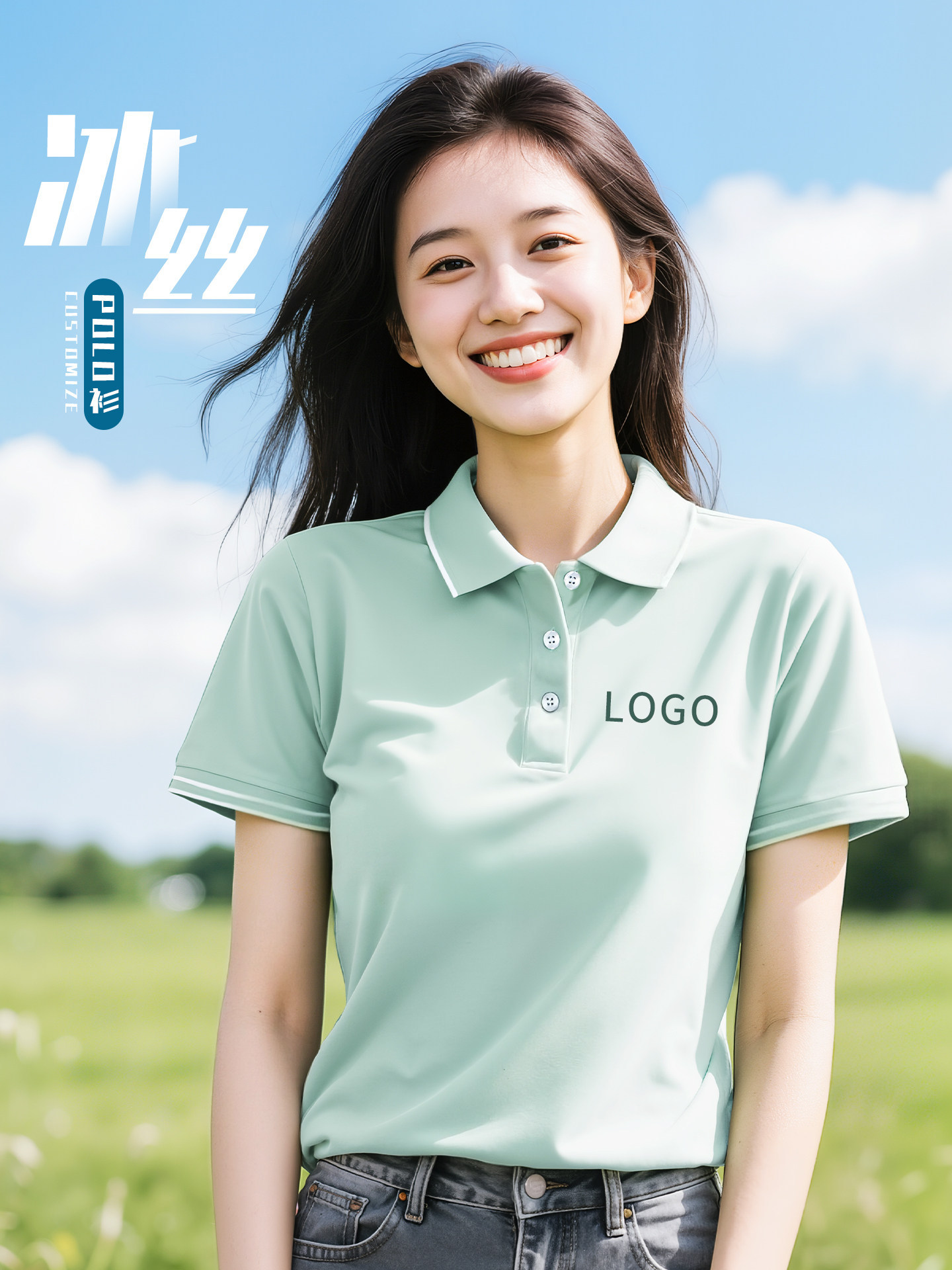 Camiseta de hielo de collar polo de verano ropa de trabajo T-shirt personalizada logotipo herramientas de empresa personal de mangas cortas ropa hombre image 1