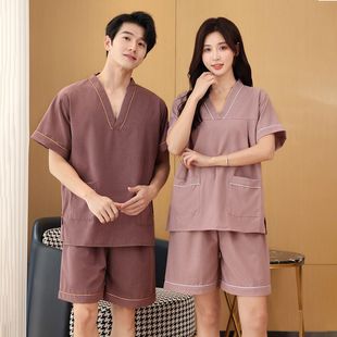 Sauna Suit 2025 New Tribute Cotton Couple Suit Bath Center Bath Suit Bath Suit Men's Large Size Foot Bath Shop Bath