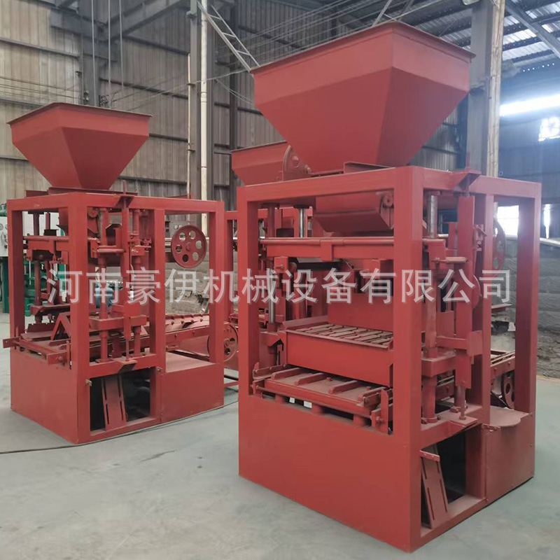 全自动水泥空心免烧制砖机马路花砖面包砖透水砖黏土打砖机规格多