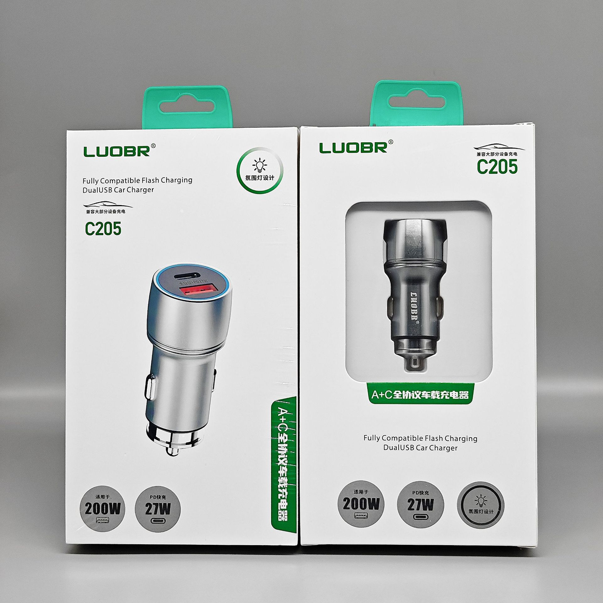 PD flash charge fast charge metal car charger for Huawei Apple Xiaomi glory OPPO mobile phone charger