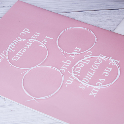 Ukulele string set compatible with 21/23/26 inch white nylon ukulele, bulk pack