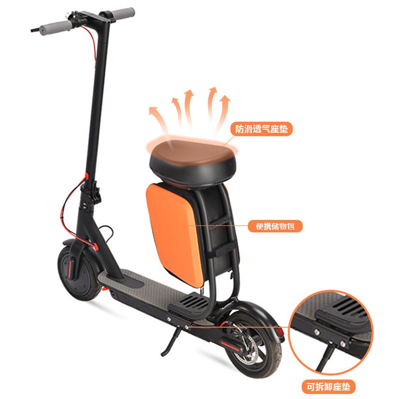 Scooter eléctrico plegable con asiento para estudiantes, scooter portátil de dos ruedas, scooter de pedal para adultos para trabajar