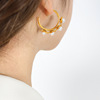 Small design fashionable earrings from pearl, 2023 collection, Korean style, internet celebrity, flowered