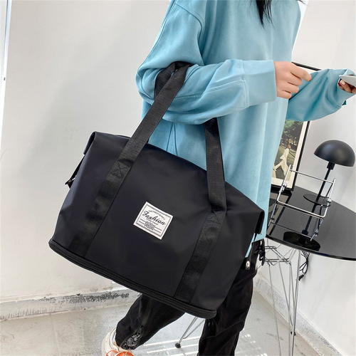 Men's trendy portable travel bag for short-distance business trips, large-capacity lightweight luggage bag, women's waterproof fitness bag, yoga bag