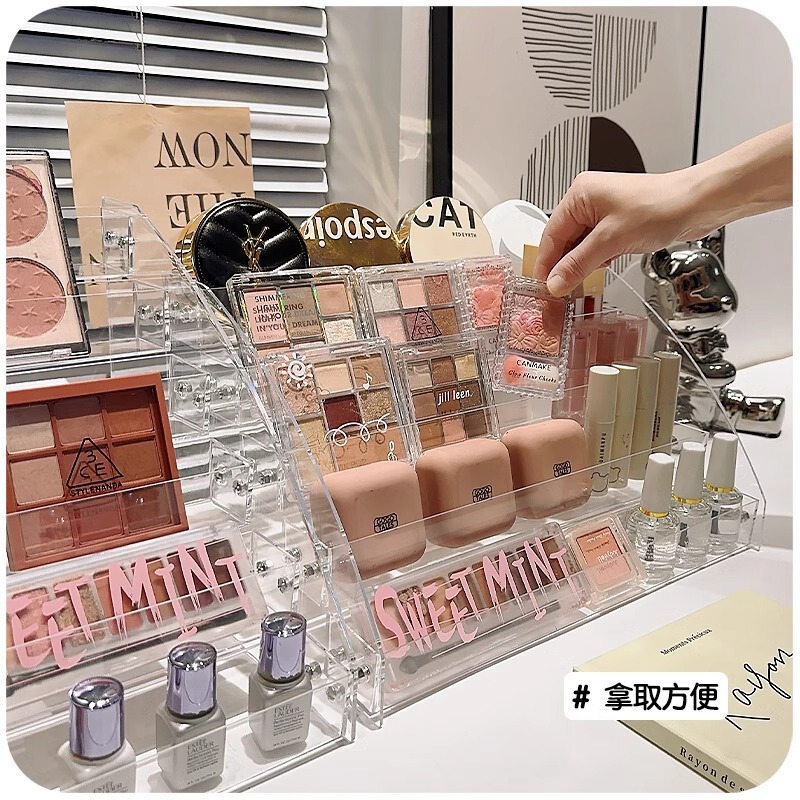 Acrylic Nail Polish Display Rack Multi-Layer Plastic Transparent Nail Polish Storage Box Nail Polish Shop Display Rack Cosmetic Rack Acrylic Nail Polish Display Rack Multi-Layer Plastic Transparent Nail Polish Storage Box Nail Polish Shop Display Rack Cosmetic Rack