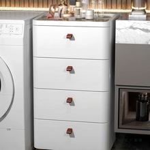 42/52CM卫生间落地置物架浴室防水收纳柜洗手间马桶边夹缝置物柜