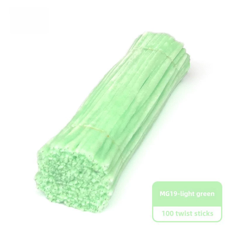 Encrypted twist rods (MaoGun) DIY craft pipe cleaners, ultra‑dense, multi‑color sets (about 100 pcs)