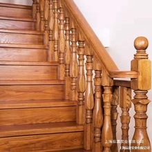 楼梯实木扶手复式钢木阁楼旋转楼梯室内全屋杭州厂直销
