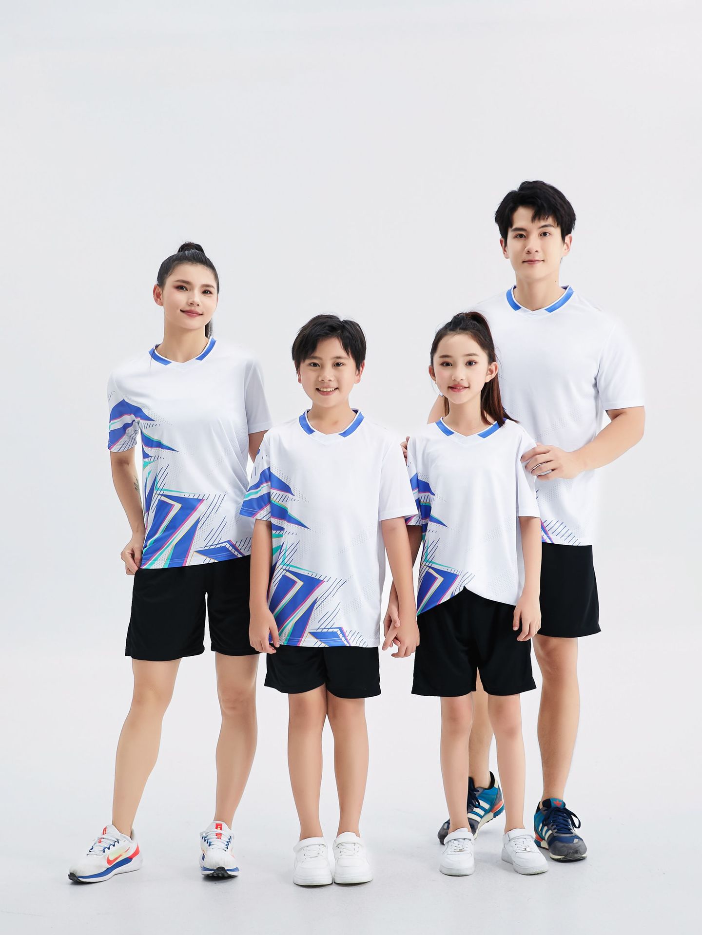 Nuevo equipo nacional de bádminton trajes deportivos hombres y mujeres uniformes olímpicos de París impresión de entrenamiento de secado rápido