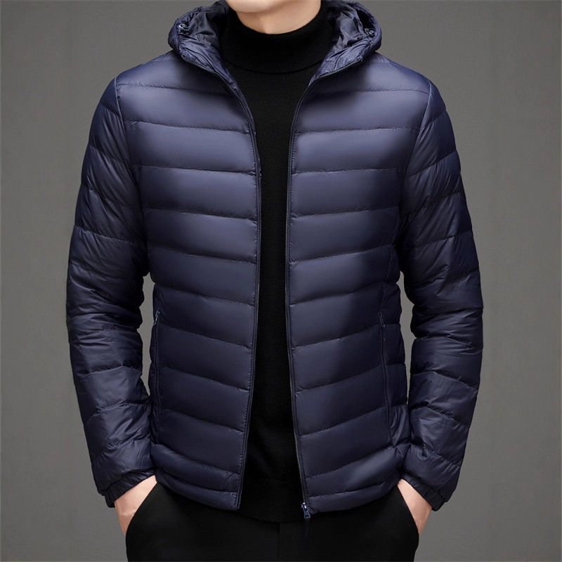 Counter Brand Lightweight down Jacket Men's Hooded Short 2025 Winter New Men's Ultra-Lightweight Warm Jacket