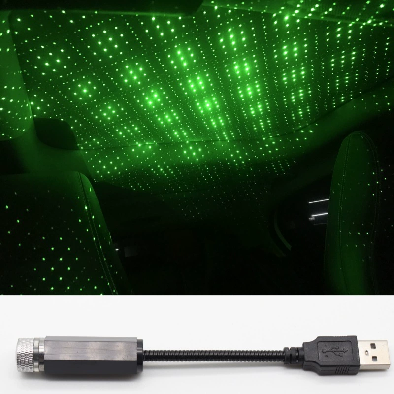 [15cm Short Style] Car Starry Sky Lamp Ambient Lamp USB Car Laser Lamp Indoor and Outdoor Projector Lamp Sky Full of Stars