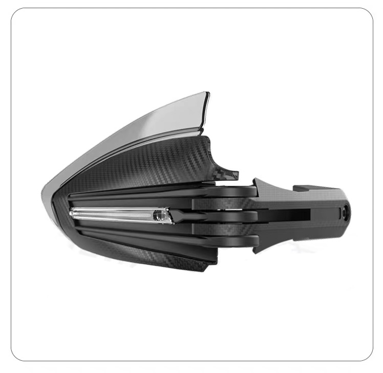 Motorcycle Modification Accessories with Led Light Hand Guard Bow, Universal Windshield Hand Guard Lampshade, Anti-Fall and Windproof Hand Guard