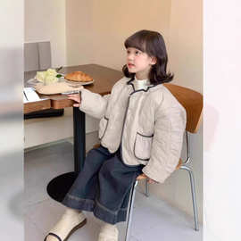女童外套棉服冬装2025新款洋气儿童加厚棉袄童装宝宝冬季保暖棉衣