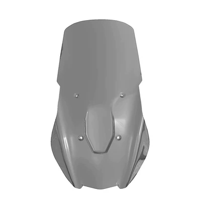 Motorcycle front windshield modification, heightening and thickening