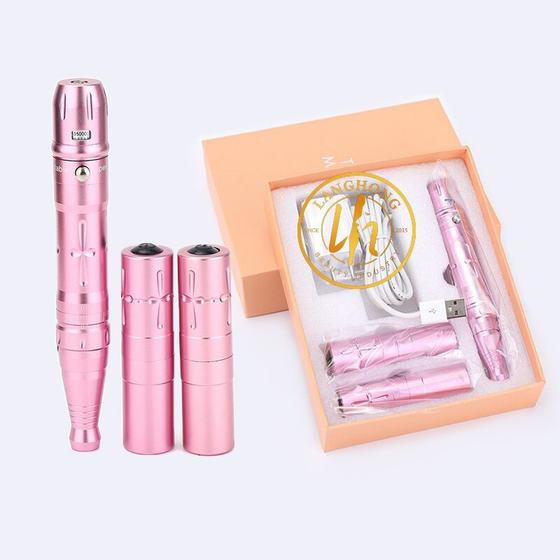 Foreign trade cross-border tattoo machine eyebrow tattoo machine fog eyebrow floating lip eyeliner double battery wireless all-in-one machine screw all-in-one machine