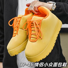冬季棉鞋新款情侣面包鞋2025学生百搭时尚潮流工装休闲鞋男鞋批发