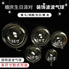 クロスボーダー工場直売波球卸売り結婚祝い誕生日パーティーシーン配置透明正円異形ラシェンボール