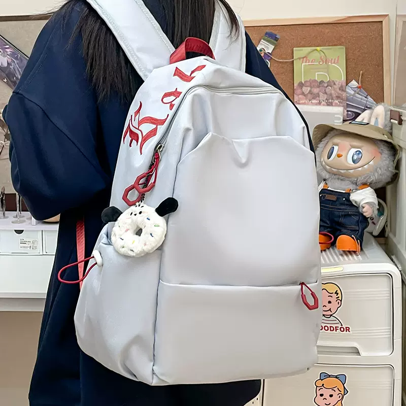书包ins小众森系高颜值小学生女双肩包大容量百搭慵懒风学校背包