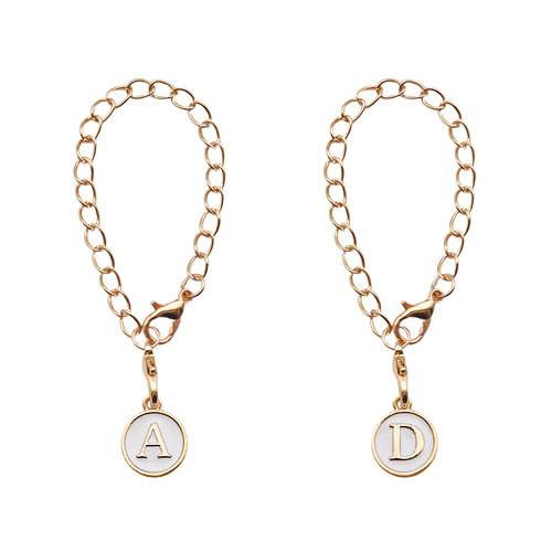 Keychain backpack cups accessories chain strap lobster claw hook English letter number chain alloy jewelry pendant