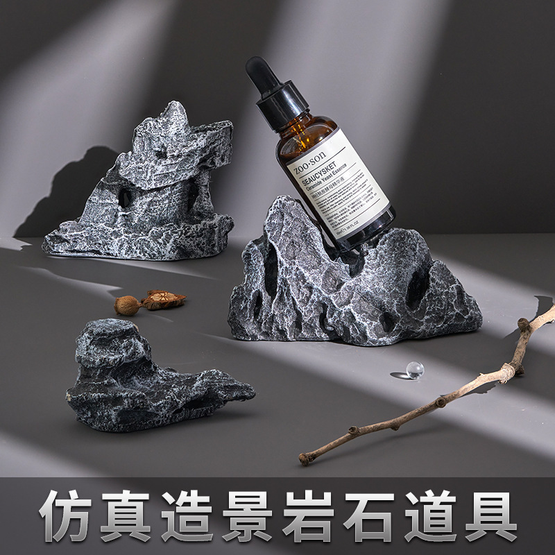 Simulation landscaping rock stone photography props cosmetics photography ornaments Taobao e-commerce indoor photography