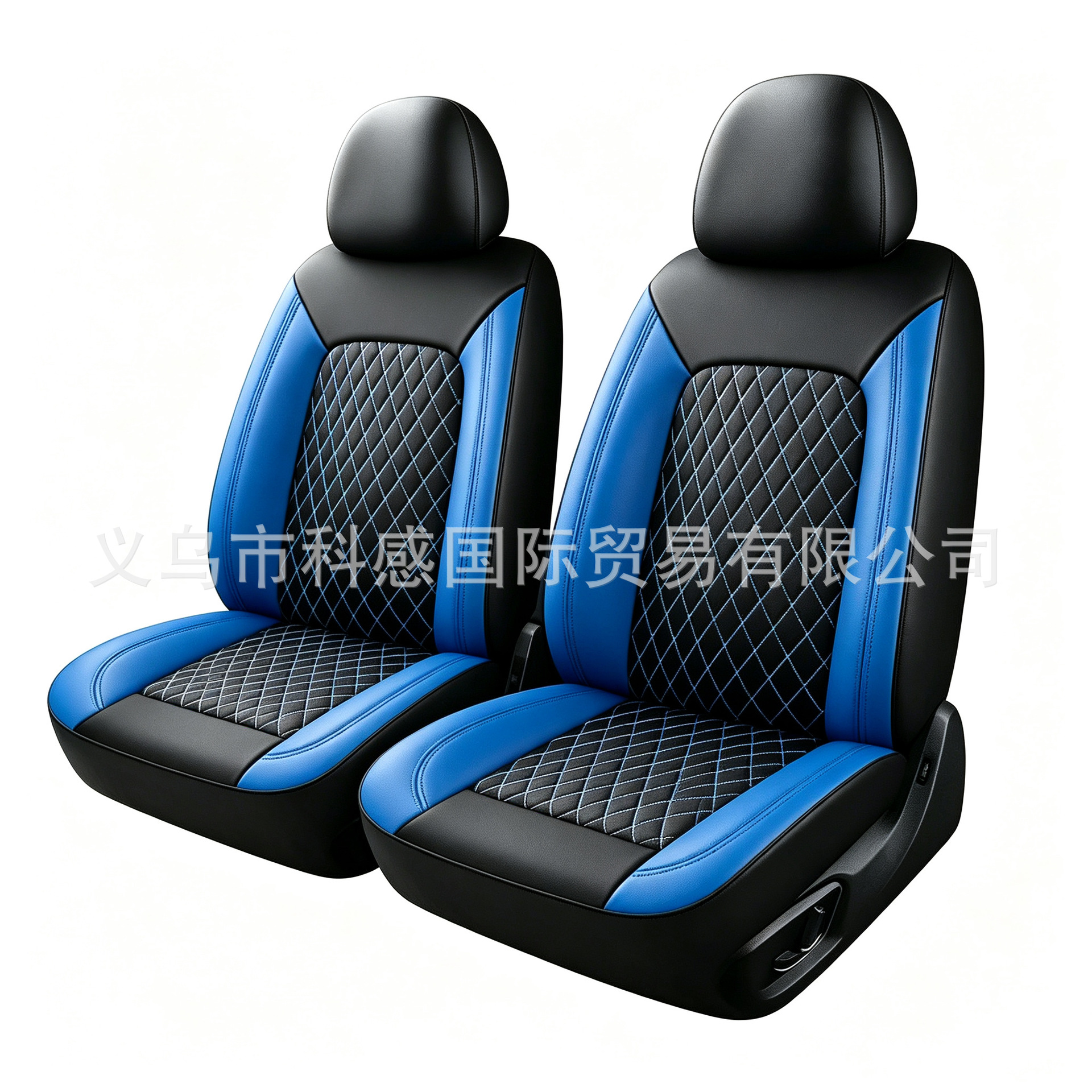 New cross-border single-line diamond-patterned PU leather car seat covers for Amazon, Mercado Libre, Mexico, and Russia