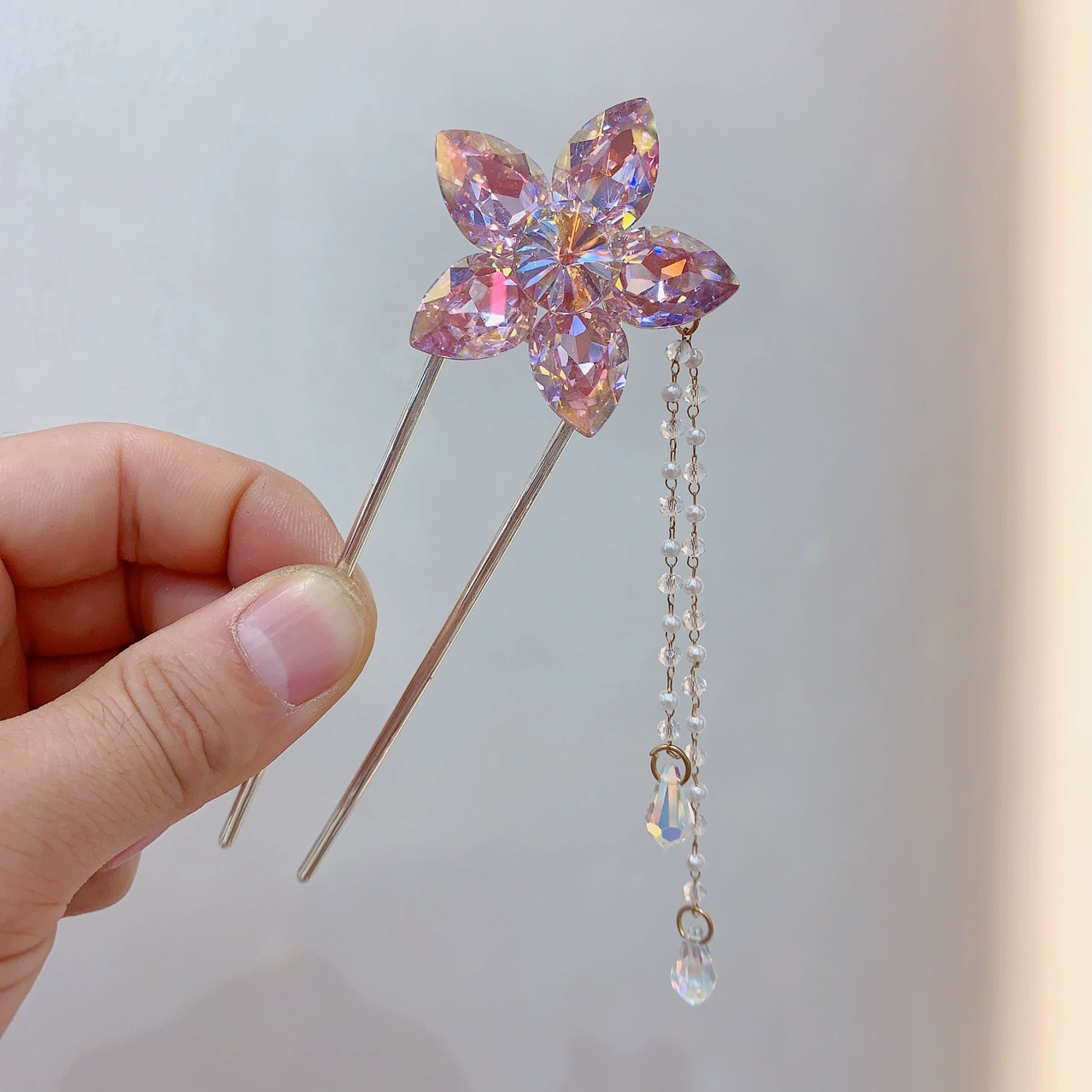 中国 Hairpin Хацуань Jin Hanfu, аксессуар для волос, подлинный дизайн из натурального сырья, украшение цветами